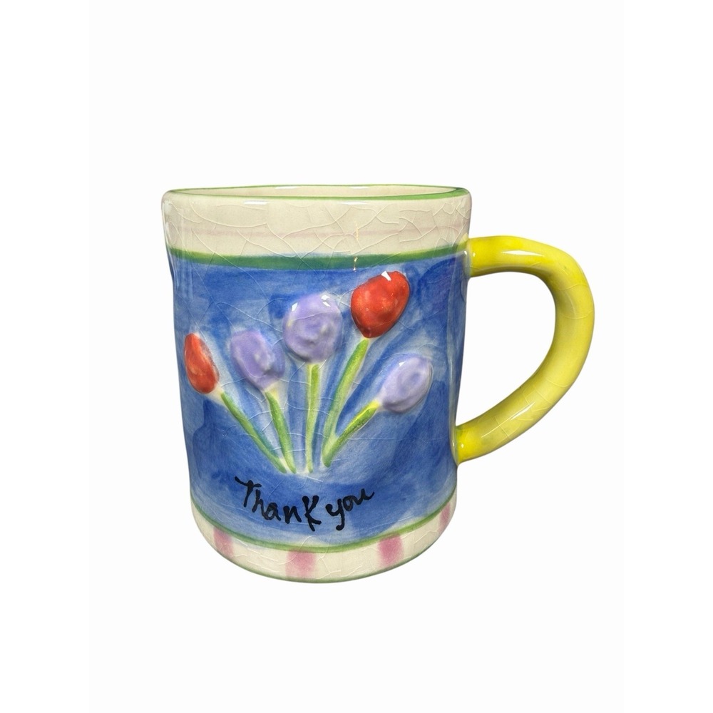 Julia Junkin Thank You Mug | Whimsical Folk Art‎ Cottagecore Coffee Cup
